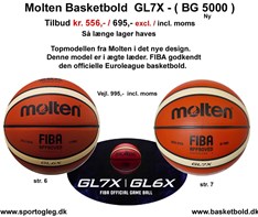 Molten Basketbold GL7X  - BG 5000 Tilbud