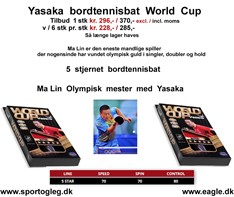 Yasaka Bordtennisbat World Cup  Udsolgt