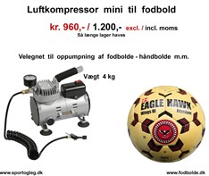 Luftkompressor  Mini  Til  Fodbolde  m.m.