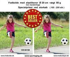 Fodbolde med Elastiksnor sort / hvid