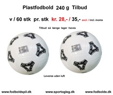 Plastfodbold  240 g Tilbud