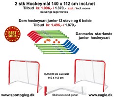 Hockeymål og Dom Juniorsæt Tilbud