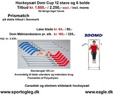 Dom Hockeysæt Cup Ekstrem Slidstærk tilbud