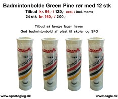 Badmintonbolde  Green Pine  Tilbud