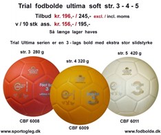 Trial fodbolde Ultima Soft tilbud