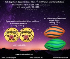Street håndbold 42 og PU amerikansk fodbold soft tilbud